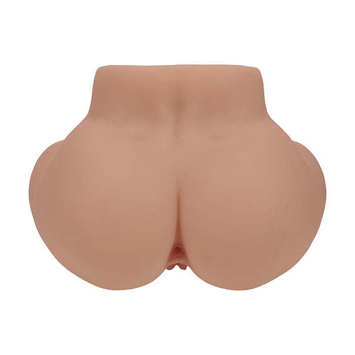 Xkin Bodyforms Lux Arden Dual Entry Vibrating Masturbator Tan