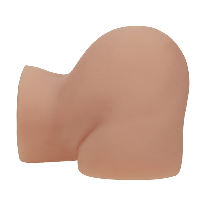 Xkin Bodyforms Lux Arden Dual Entry Vibrating Masturbator Tan
