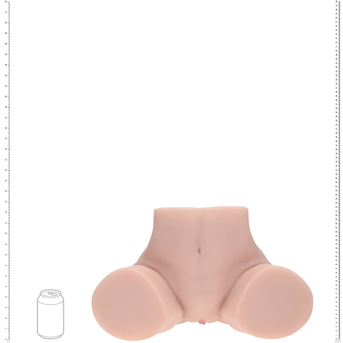 Xkin Bodyforms Vera Dawn Dual Entry Vibrating Masturbator Beige