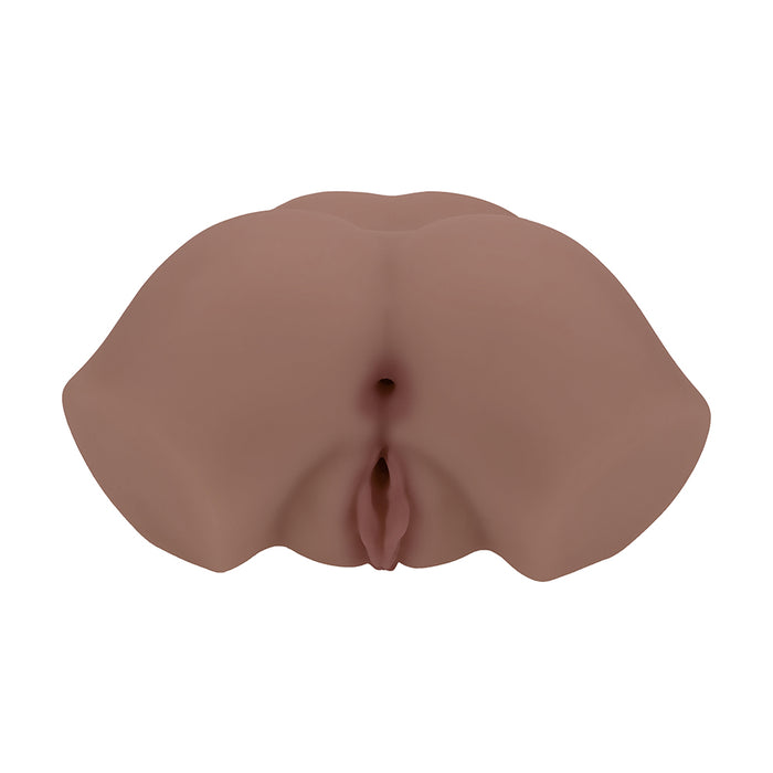 Xkin Bodyforms Eve Rhodes Dual Entry Vibrating Masturbator Brown