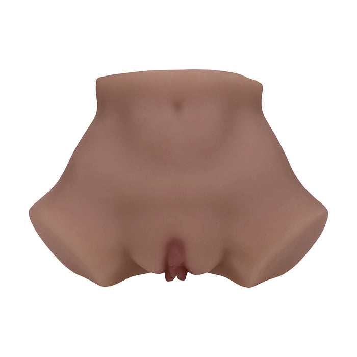 Xkin Bodyforms Eve Rhodes Dual Entry Vibrating Masturbator Brown