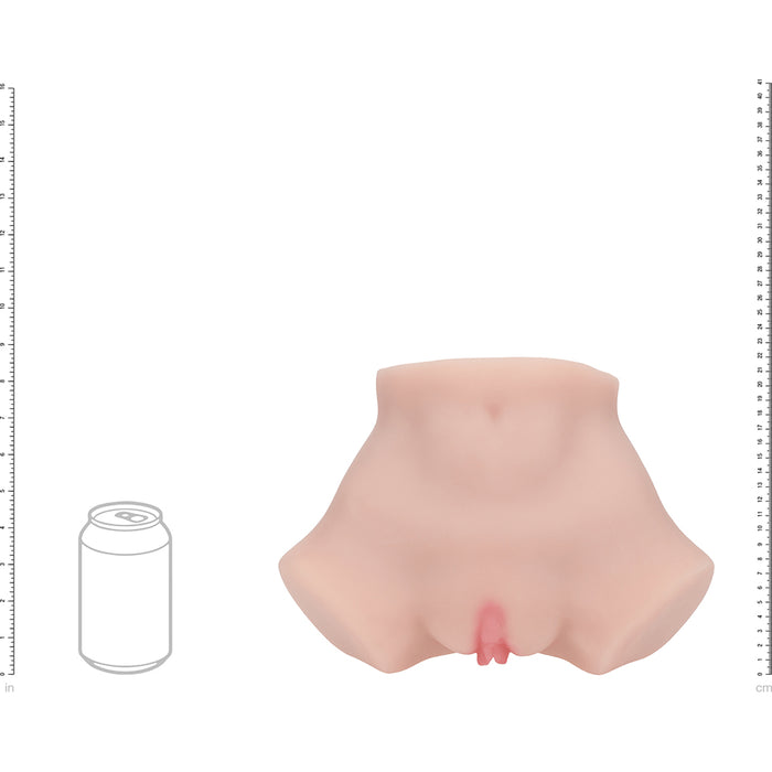Xkin Bodyforms Aria Summers Dual Entry Vibrating Masturbator Beige