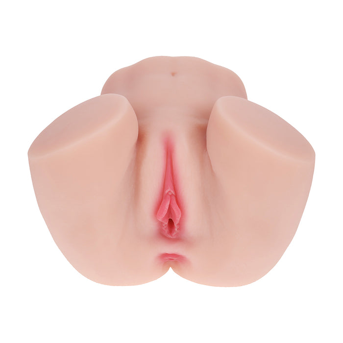 Xkin Bodyforms Mia Hart Dual Entry Vibrating Masturbator Beige