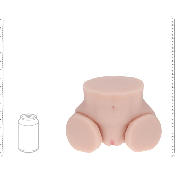 Xkin Bodyforms Mia Hart Dual Entry Vibrating Masturbator Beige