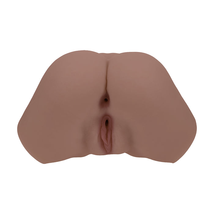 Xkin Bodyforms Layla Love Dual Entry Vibrating Masturbator Brown