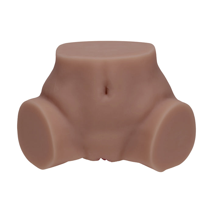 Xkin Bodyforms Layla Love Dual Entry Vibrating Masturbator Brown