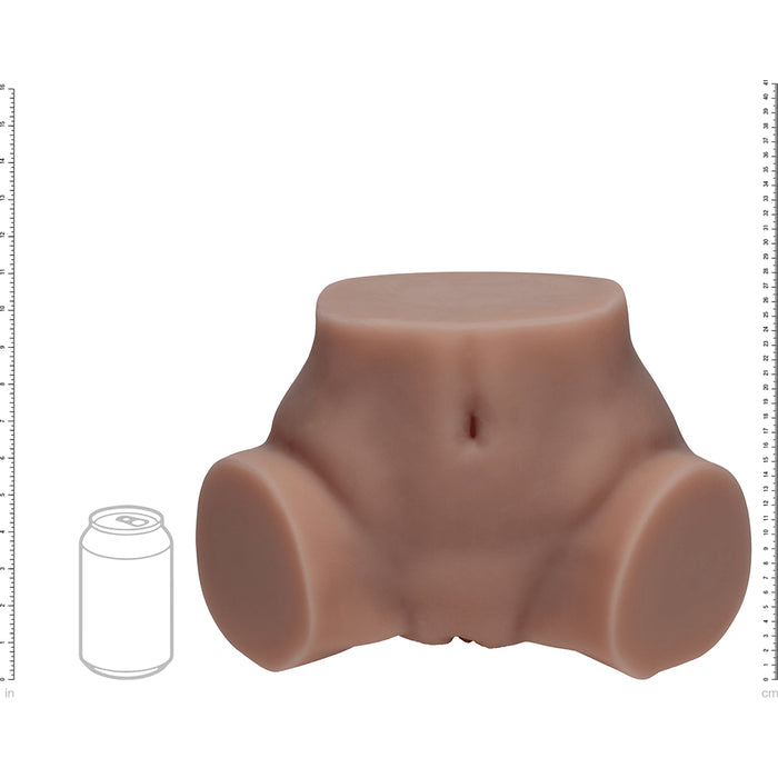 Xkin Bodyforms Layla Love Dual Entry Vibrating Masturbator Brown