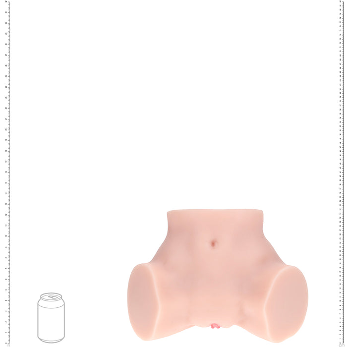 Xkin Bodyforms Bree Knox Dual Entry Vibrating Masturbator Beige