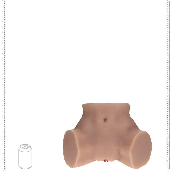 Xkin Bodyforms Valentina Vellure Dual Entry Vibrating Masturbator Tan