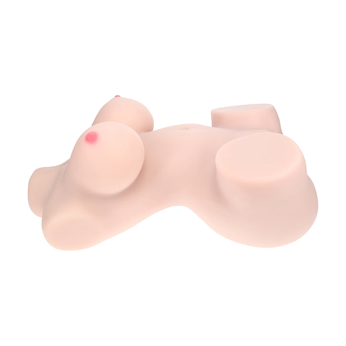 Xkin Bodyforms Aveline Luxe Dual Entry Vibrating Masturbator Beige