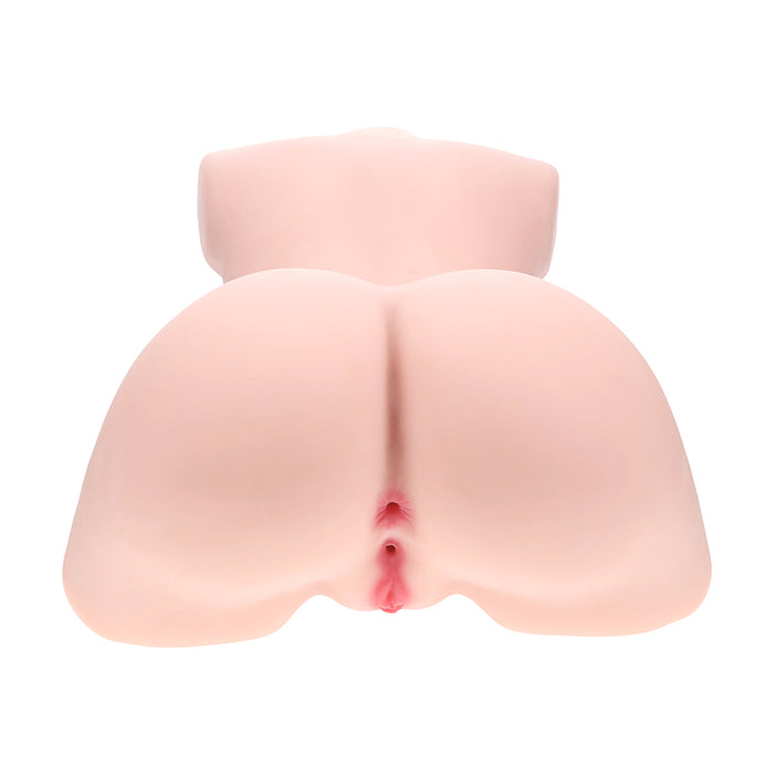 Xkin Bodyforms Aveline Luxe Dual Entry Vibrating Masturbator Beige