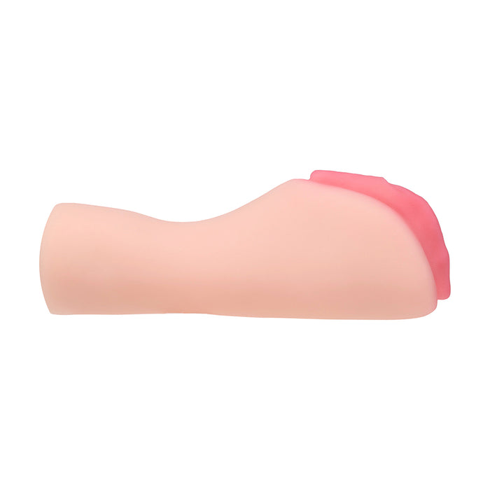 Xkin Bodyforms Ava Monroe Dual Entry Vibrating Masturbator with Interchangeable Sleeve Beige