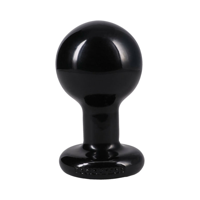 The Classic Round Butt Plug Black Medium