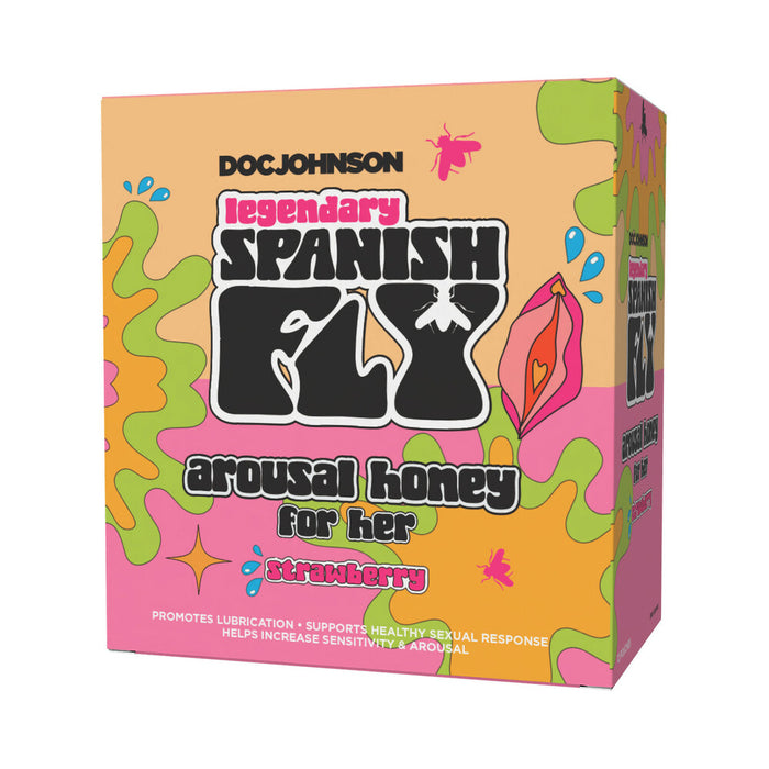 Spanish Fly Arousal Honey For Her 10g Strawberry 12-Pack Display