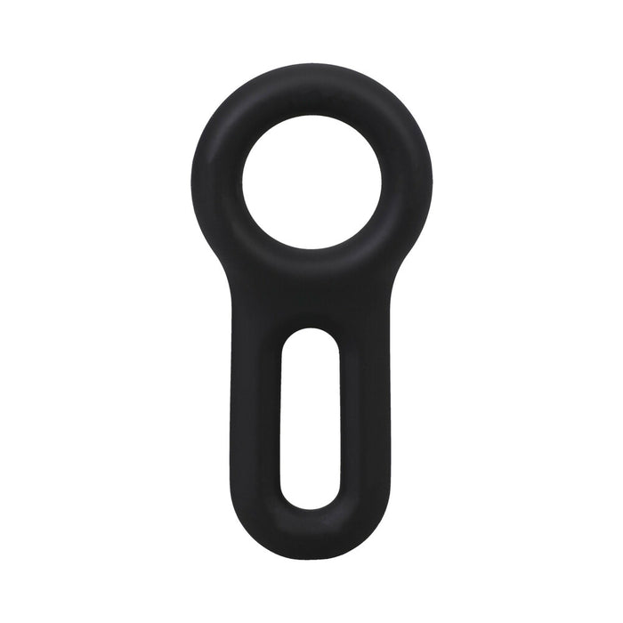 ROCK SOLID The Keyhole Silicone C-Ring Black