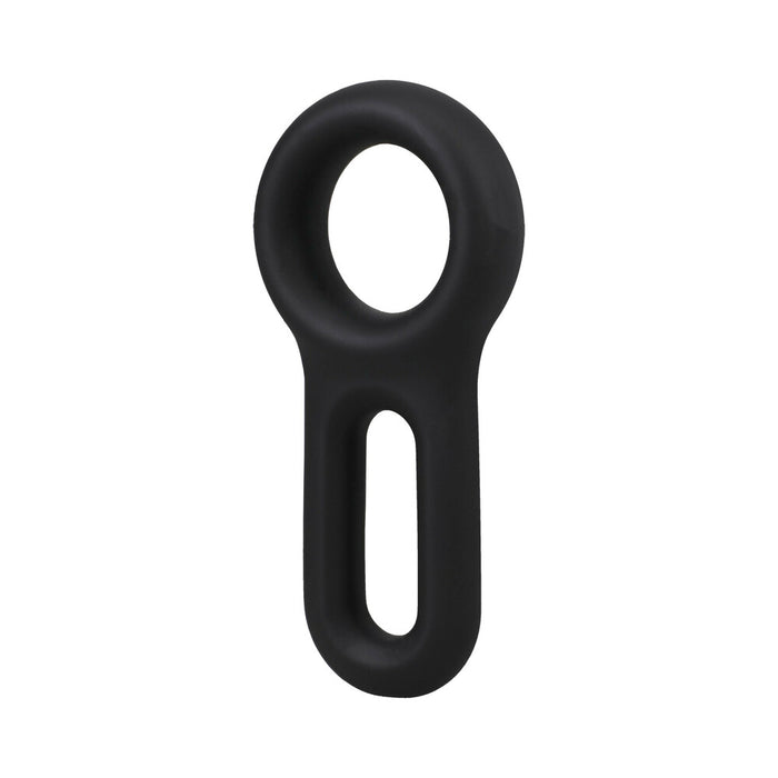 ROCK SOLID The Keyhole Silicone C-Ring Black