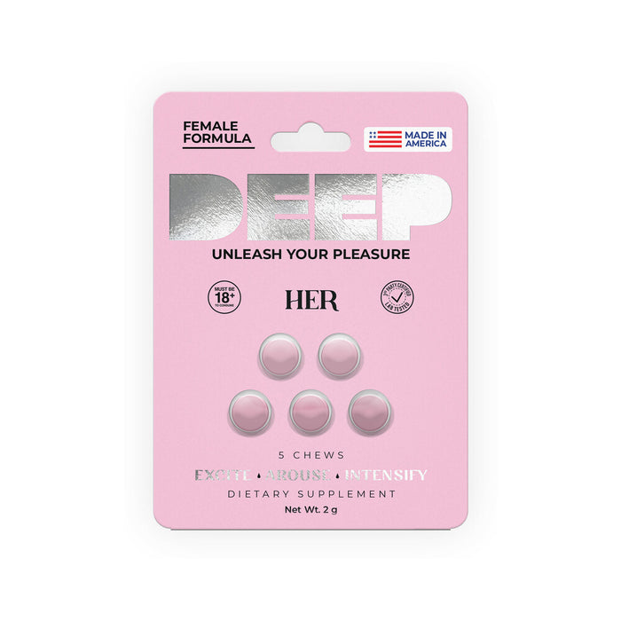 DEEP Her Chews 5/Card 6-Pack Display