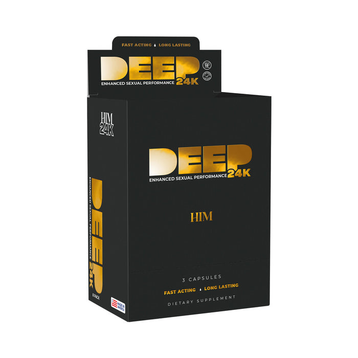 DEEP Him 24K Capsules 3/Card 8-Pack Display