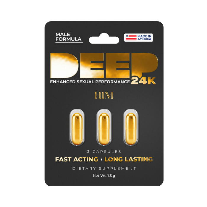 DEEP Him 24K Capsules 3/Card 8-Pack Display