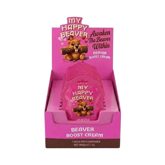 My Happy Beaver - Beaver Boost Cream 1.5g Sachet 12-Pack Display