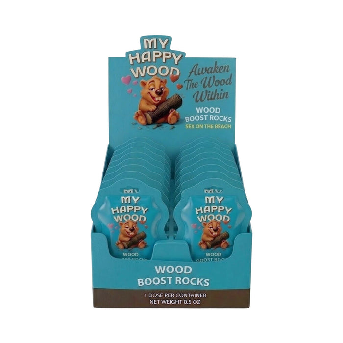 My Happy Wood - Wood Boost Rocks 10g 12-Pack Display