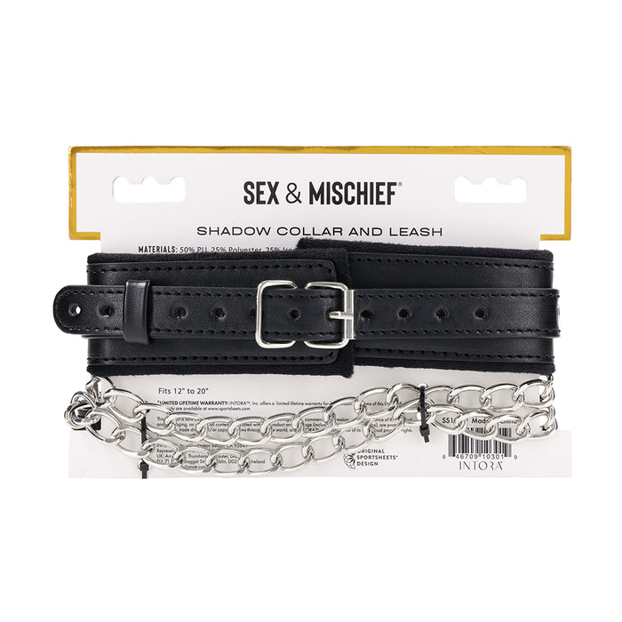 Sportsheets Sex & Mischief Shadow Collar and Leash