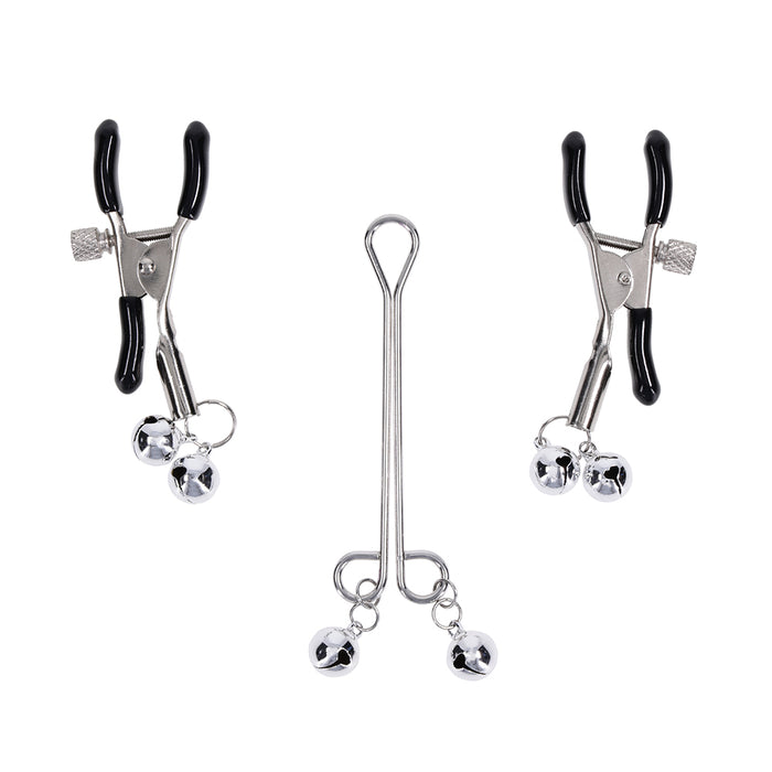 Sportsheets Sex & Mischief Shadow Bell Nipple and Clit Jewelry