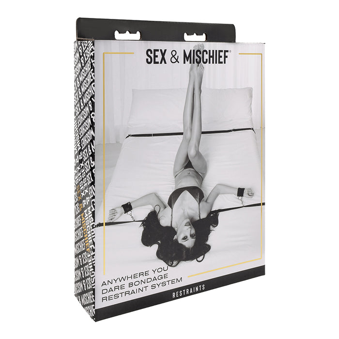 Sportsheets Sex & Mischief Shadow Anywhere You Dare Bondage Restraint System