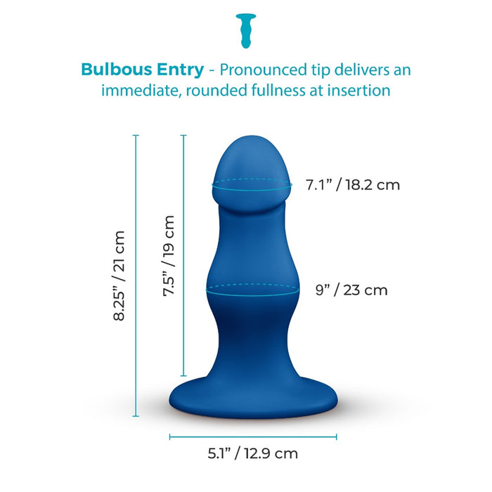 b-Vibe Gape 8.25 in. Bulbous Dildo with Suction Cup