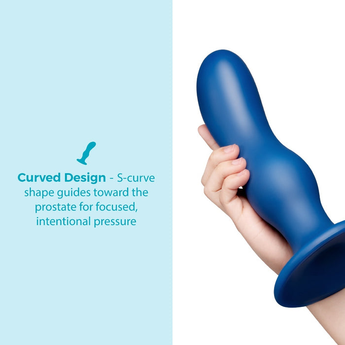b-Vibe Milk 8.5 in. Curved Anal Trainer with Tapered Tip and Suction Cup