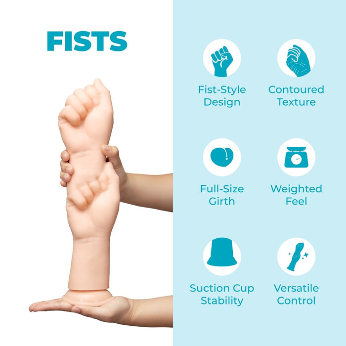 b-Vibe Fists 14.5 in. Fist-Style Realistic Dildo with Suction Cup