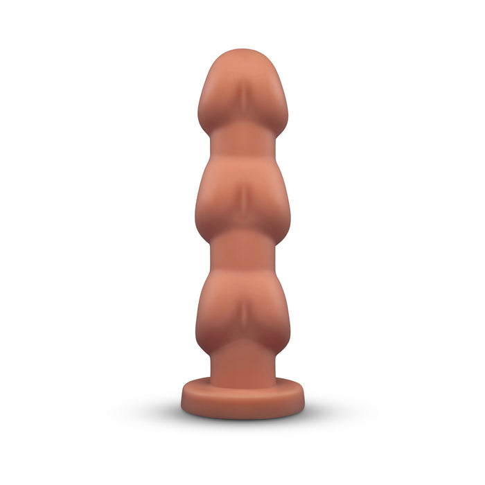 b-Vibe Headz 10.5 in. Multi-Bulb Dildo with Flared Base