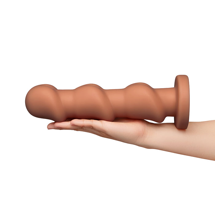 b-Vibe Headz 10.5 in. Multi-Bulb Dildo with Flared Base