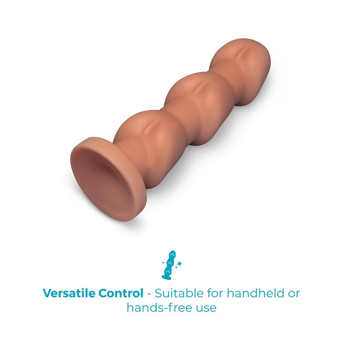 b-Vibe Headz 10.5 in. Multi-Bulb Dildo with Flared Base