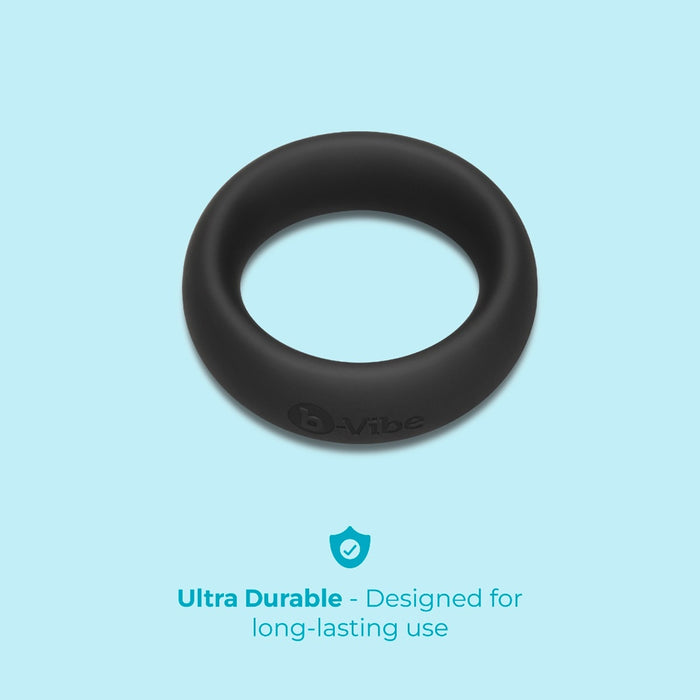 b-Vibe Snug Ring 40mm Snug Fit Silicone C-Ring Black