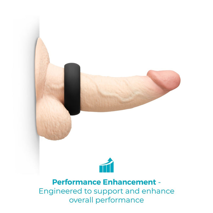 b-Vibe Snug Ring 40mm Snug Fit Silicone C-Ring Black