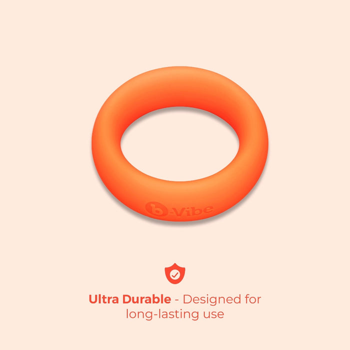 b-Vibe Snug Ring 40mm Snug Fit Silicone C-Ring Orange