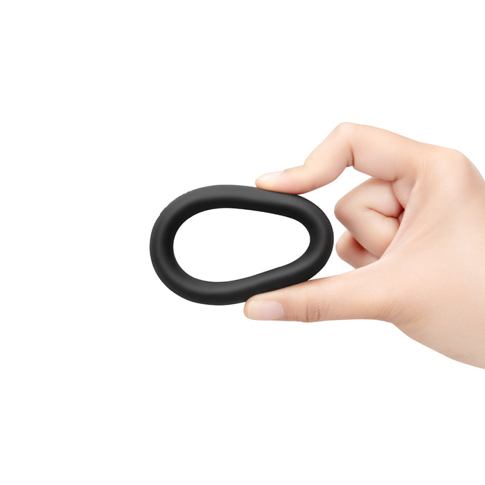b-Vibe Snug Ring 45mm Snug Fit Silicone C-Ring Black