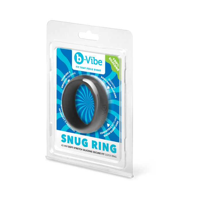 b-Vibe Snug Ring 45mm Snug Fit Silicone C-Ring Black