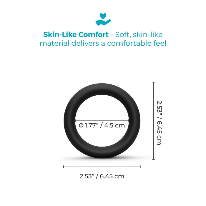 b-Vibe Snug Ring 45mm Snug Fit Silicone C-Ring Black