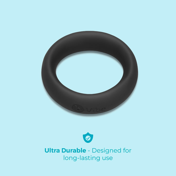 b-Vibe Snug Ring 45mm Snug Fit Silicone C-Ring Black