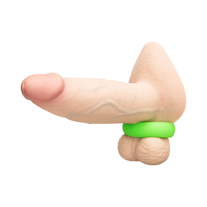 b-Vibe Snug Ring 45mm Snug Fit Silicone C-Ring Green