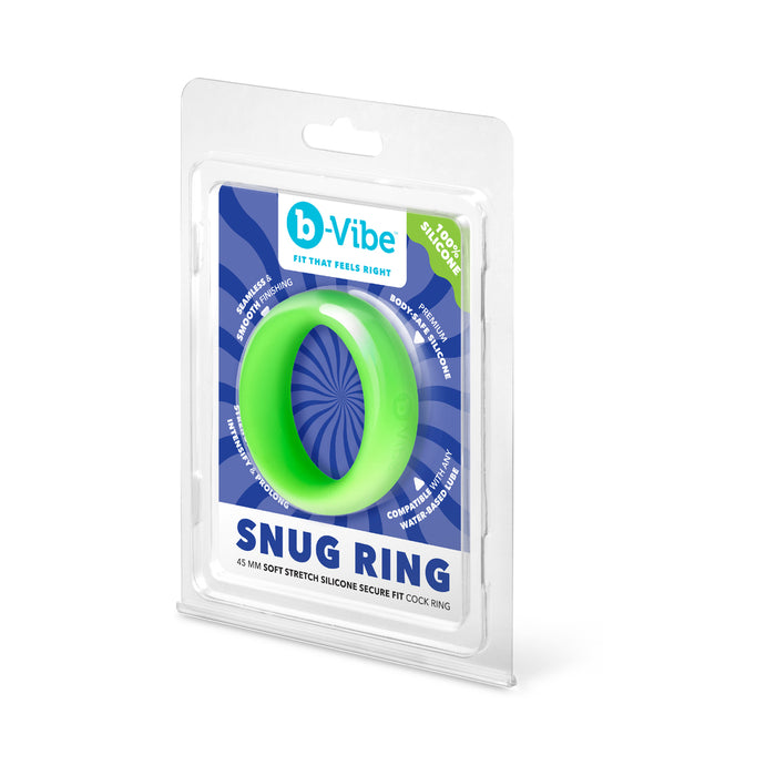 b-Vibe Snug Ring 45mm Snug Fit Silicone C-Ring Green