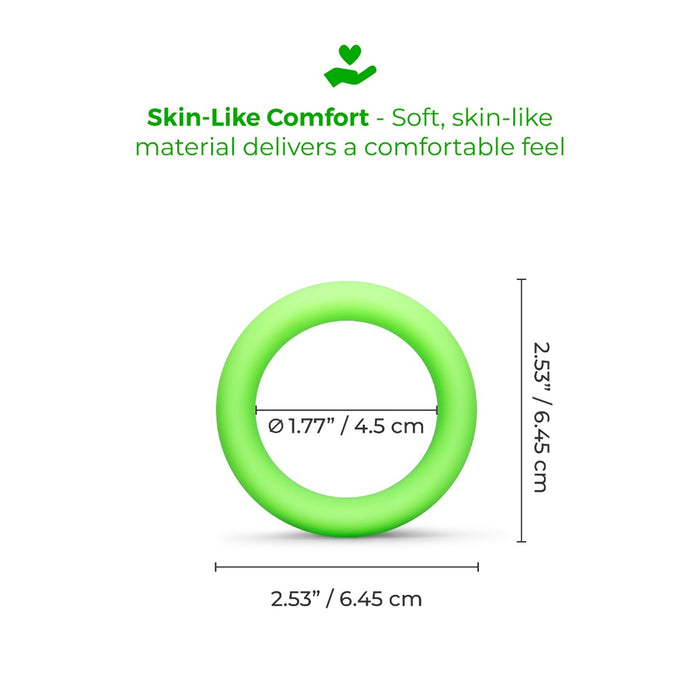 b-Vibe Snug Ring 45mm Snug Fit Silicone C-Ring Green