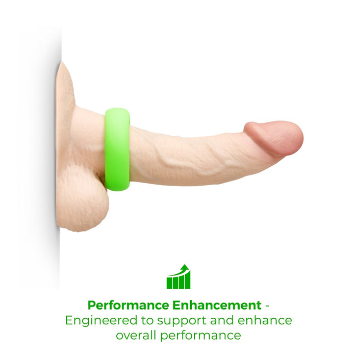 b-Vibe Snug Ring 45mm Snug Fit Silicone C-Ring Green