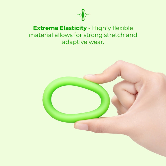 b-Vibe Snug Ring 45mm Snug Fit Silicone C-Ring Green