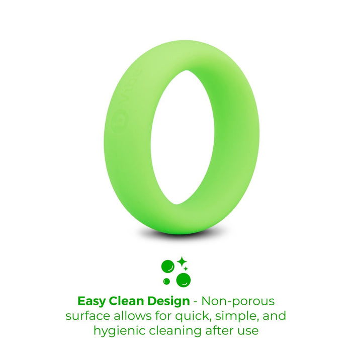 b-Vibe Snug Ring 45mm Snug Fit Silicone C-Ring Green