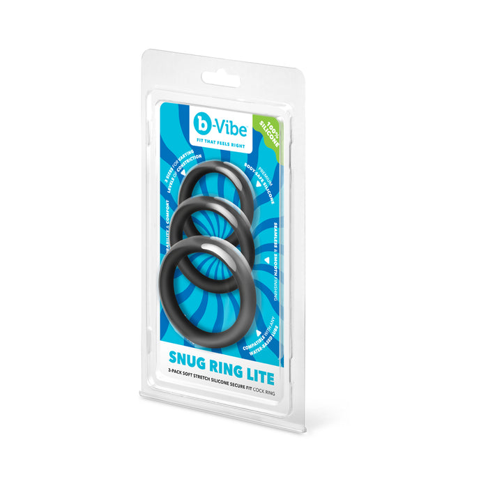 b-Vibe Snug Ring Lite 3-Pack Snug Fit Silicone C-Ring