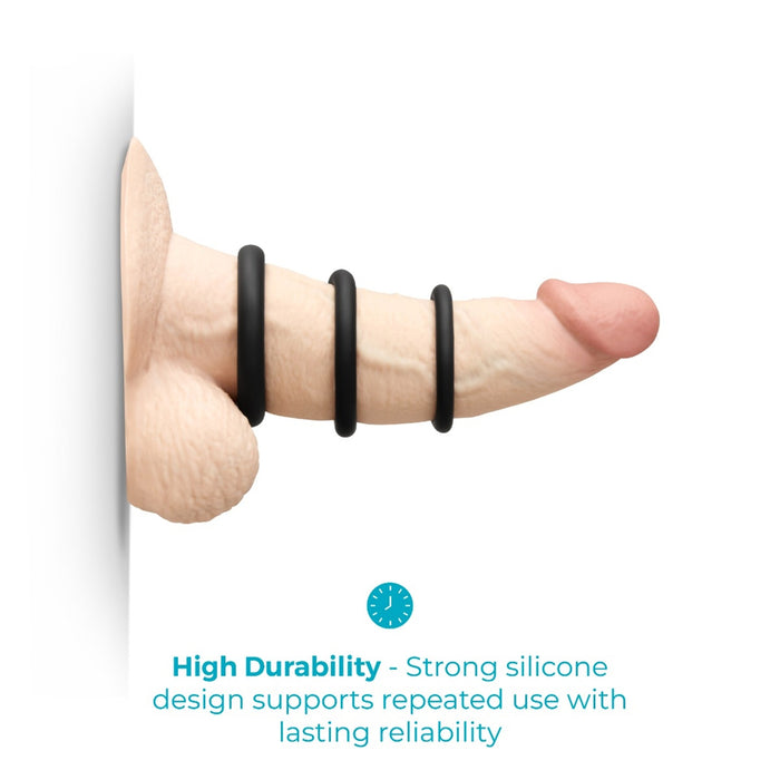 b-Vibe Snug Ring Lite 3-Pack Snug Fit Silicone C-Ring