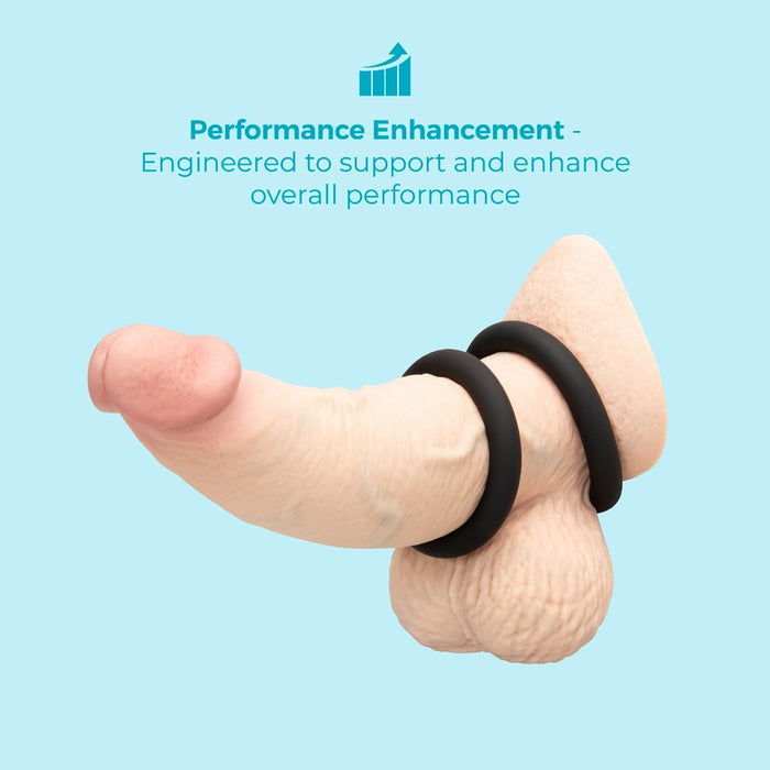 b-Vibe Snug Ring Swole 3-Pack Snug Fit Thick Silicone C-Ring